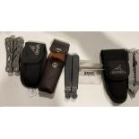 Two Gerber and one Powerlock Sog penknives complete with cases (3) (Saleroom location: S3 Counter)