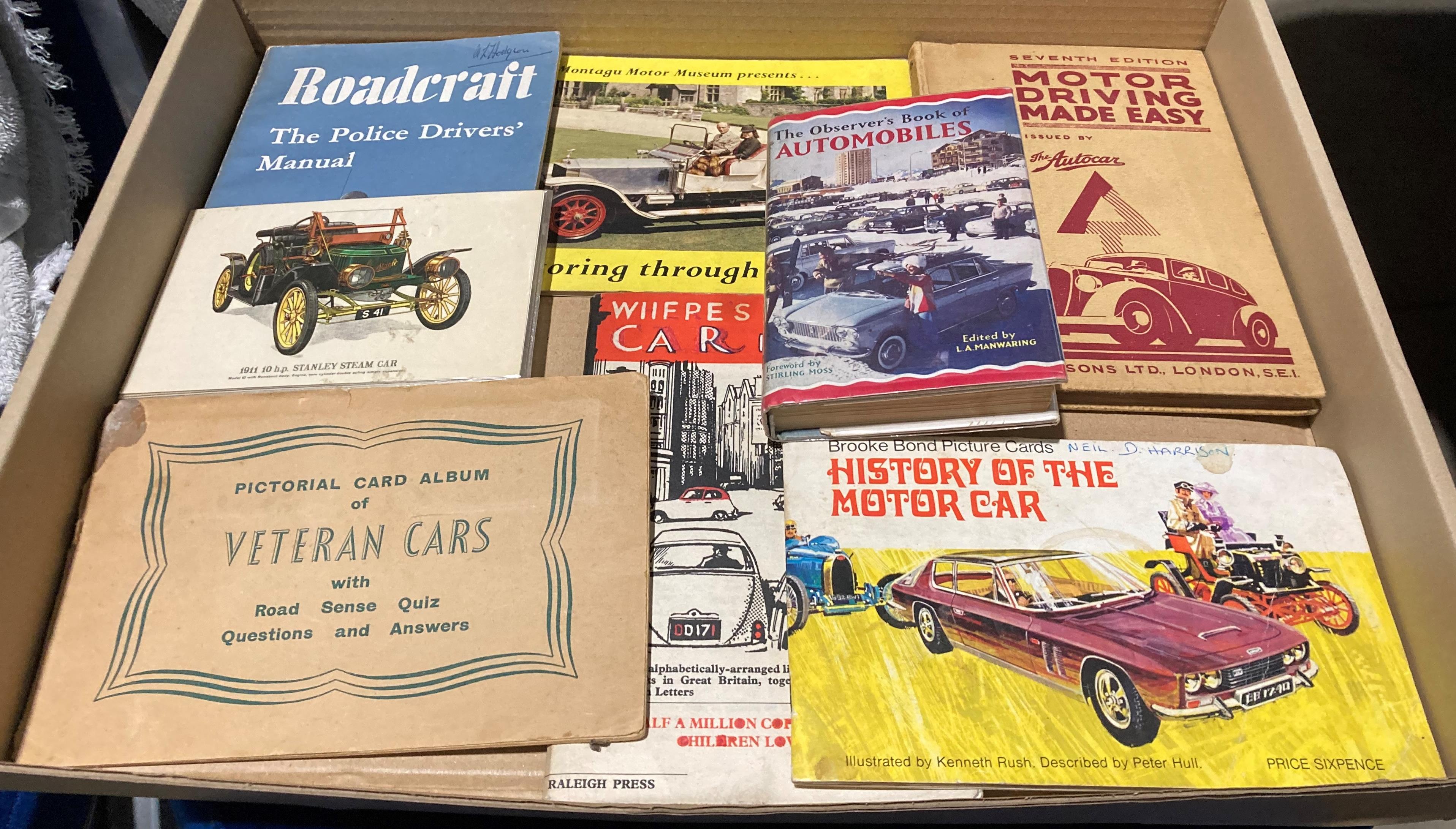 Automobilia related - eight small books and booklets - Observer's Book of Automobiles,