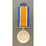 World War I War Medal with ribbon to GS-3859 Pte A Sommerville S-D GDS from North Leith,