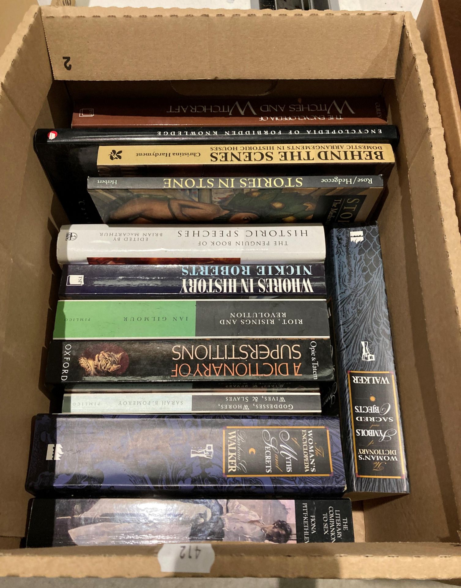 Contents to two boxes - 19 assorted books including witches and witchcraft, historic speeches, - Image 2 of 3
