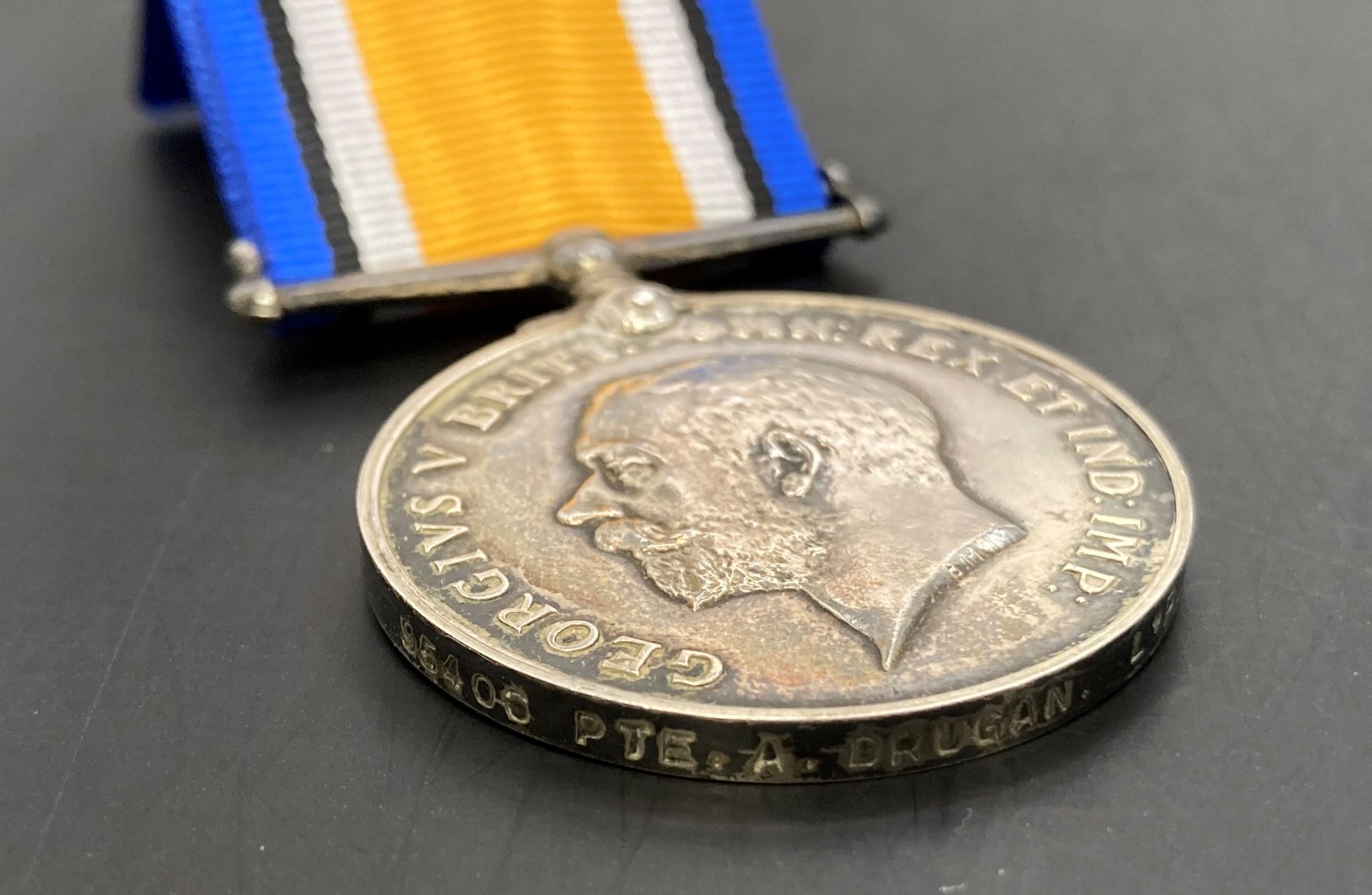 Two First World War medals - War Medal and Victory Medal complete with ribbons and box of issue to - Image 2 of 3