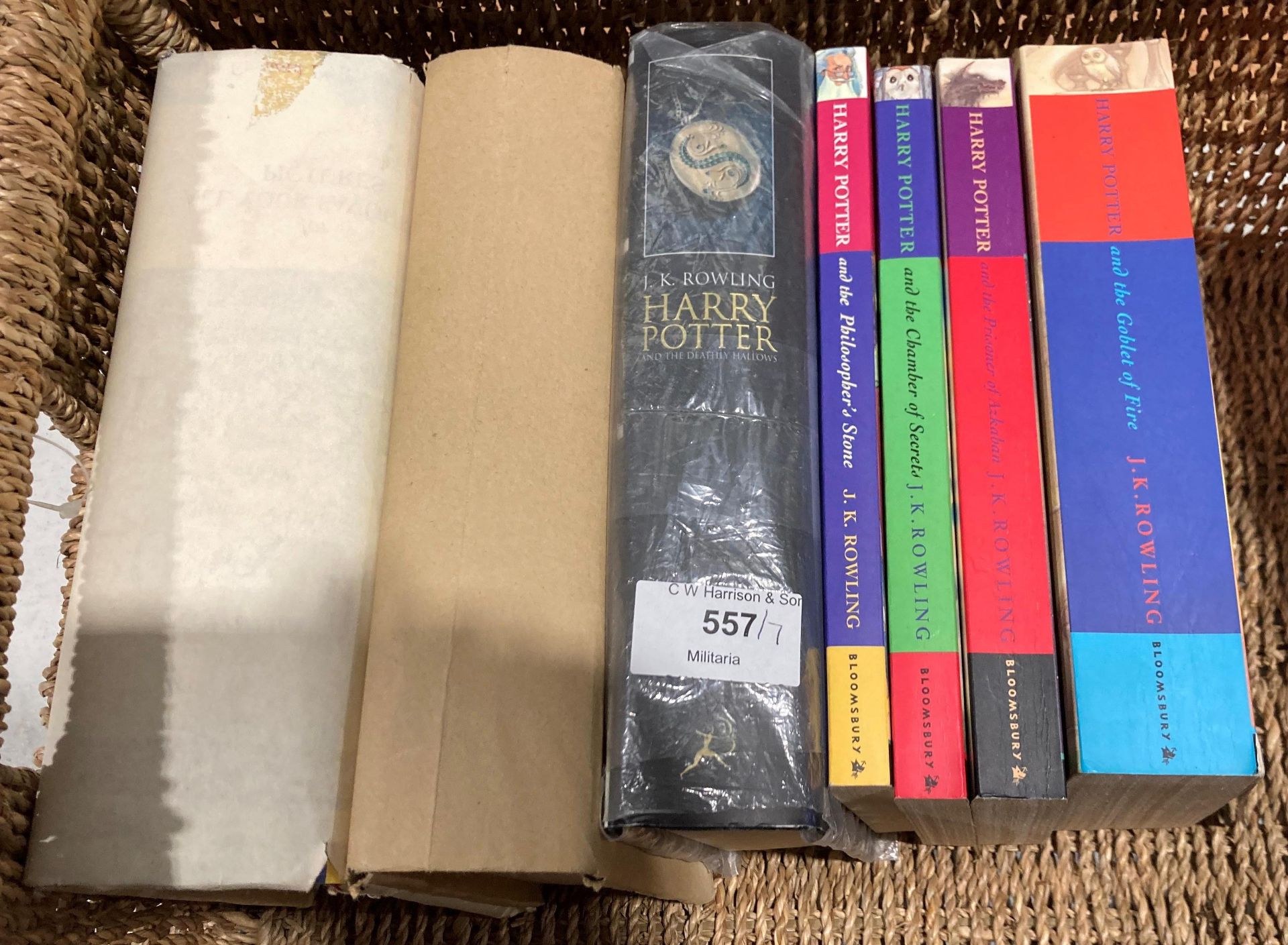 JK Rowling - three Harry Potter hardback books (all in dust jackets) published by Bloomsbury and
