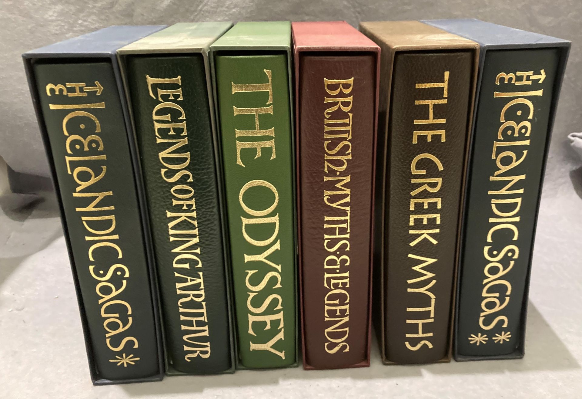 Folio Society - Six cased books - 'The Greek Myths', 'British Myths and Legends',