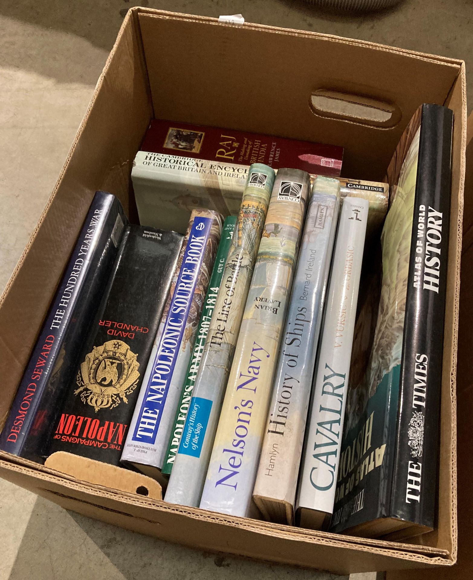 Contents to two boxes - approximately 29 assorted books on armies, Napoleon, civil wars, - Image 3 of 3