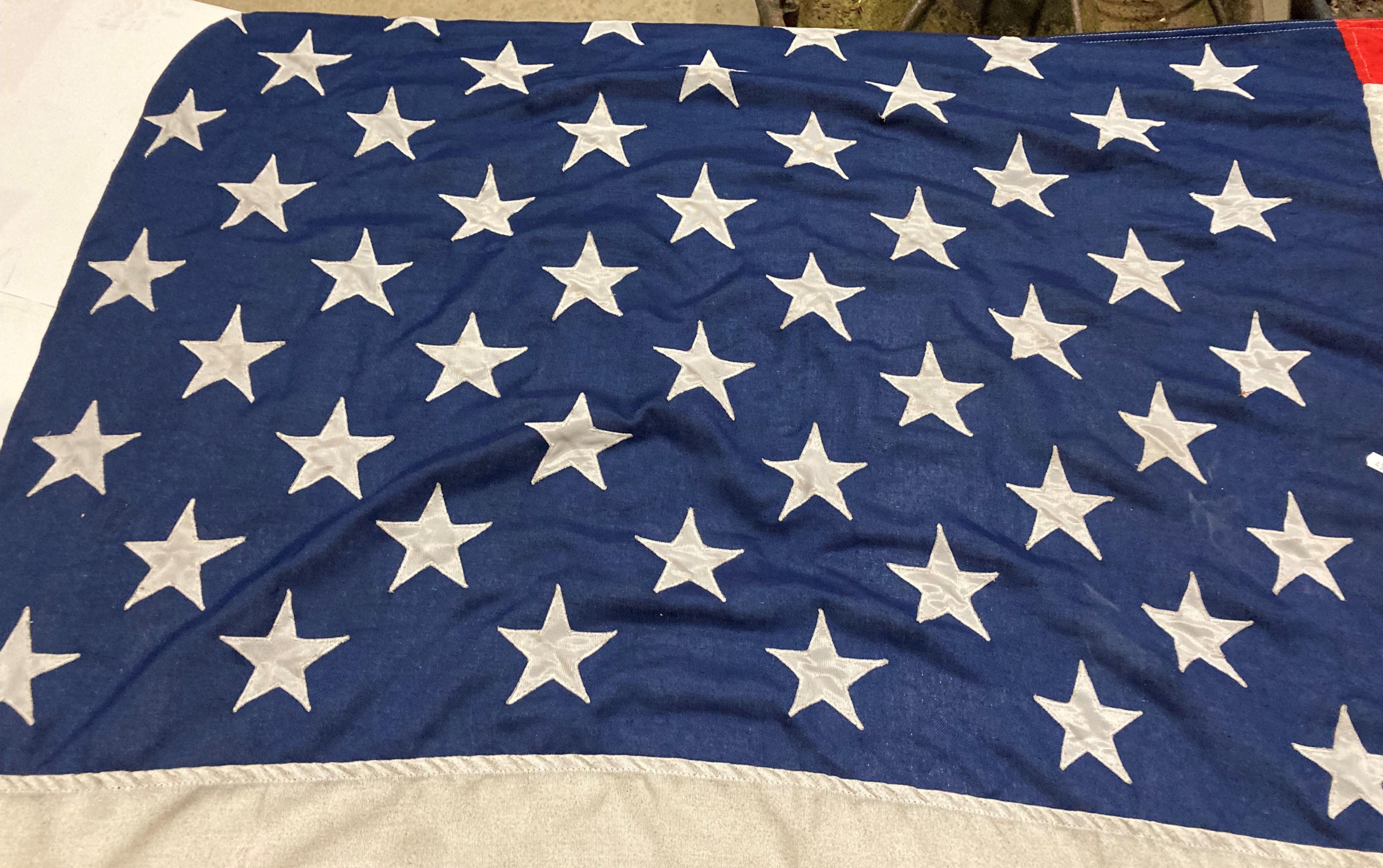 An American Stars and Stripes flag, fifty stars and thirteen stripes, - Image 2 of 4