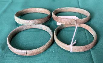 Set of four bronze early Chinese bangles (saleroom location: S1)