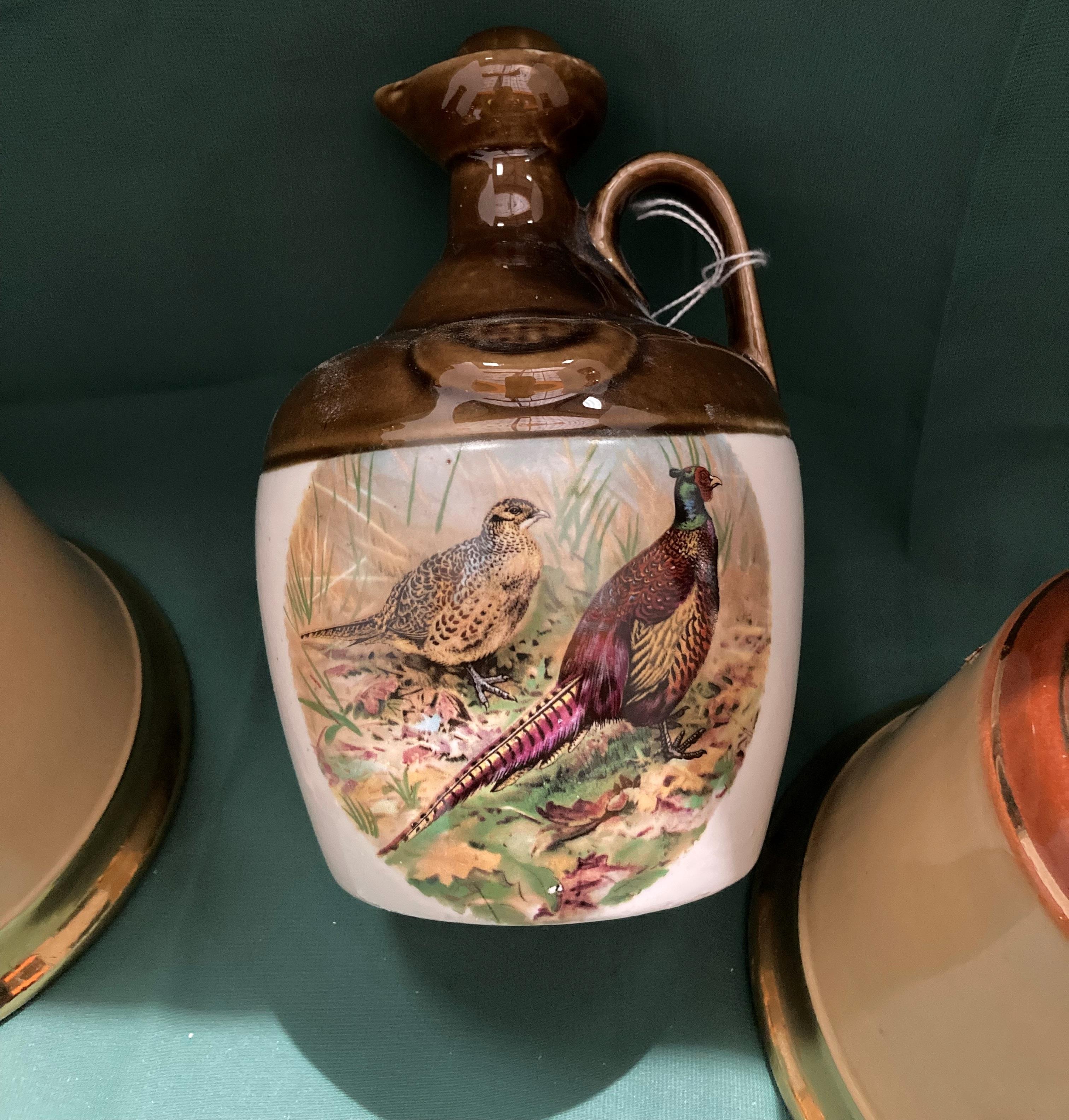Pair of Bells ceramic wade 26 2/3floz bottles and 13 1/3floz bottles and a Montrose pheasant - Image 4 of 4