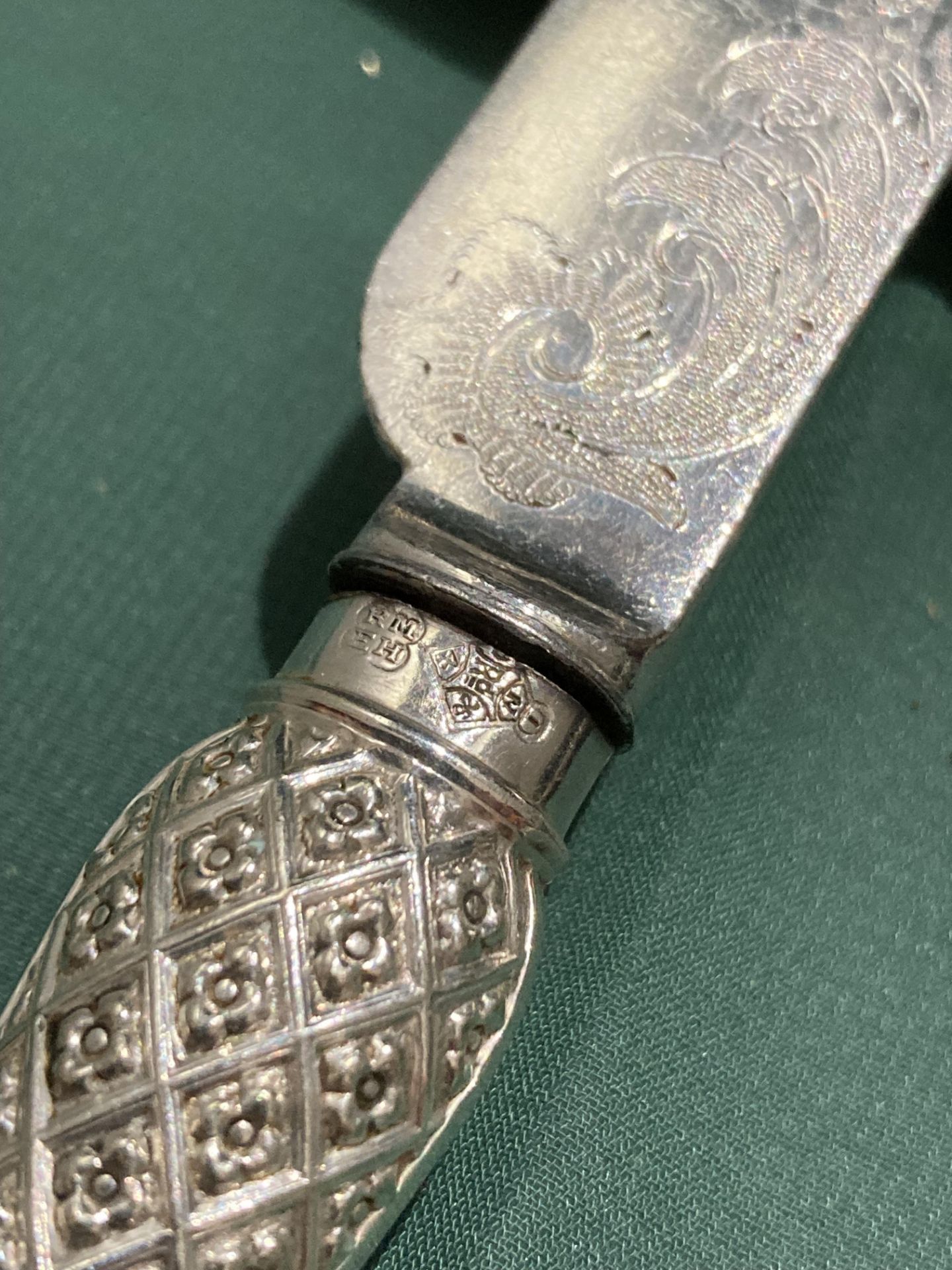 Contents to tray - a set of cutlery including six silver-plated forks and six knives (possibly - Image 9 of 9