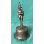A vintage Indian brass/bronze Hindu Temple Bell, 20.