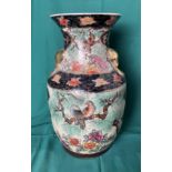 A Chinese hand-painted Satsuma vase,