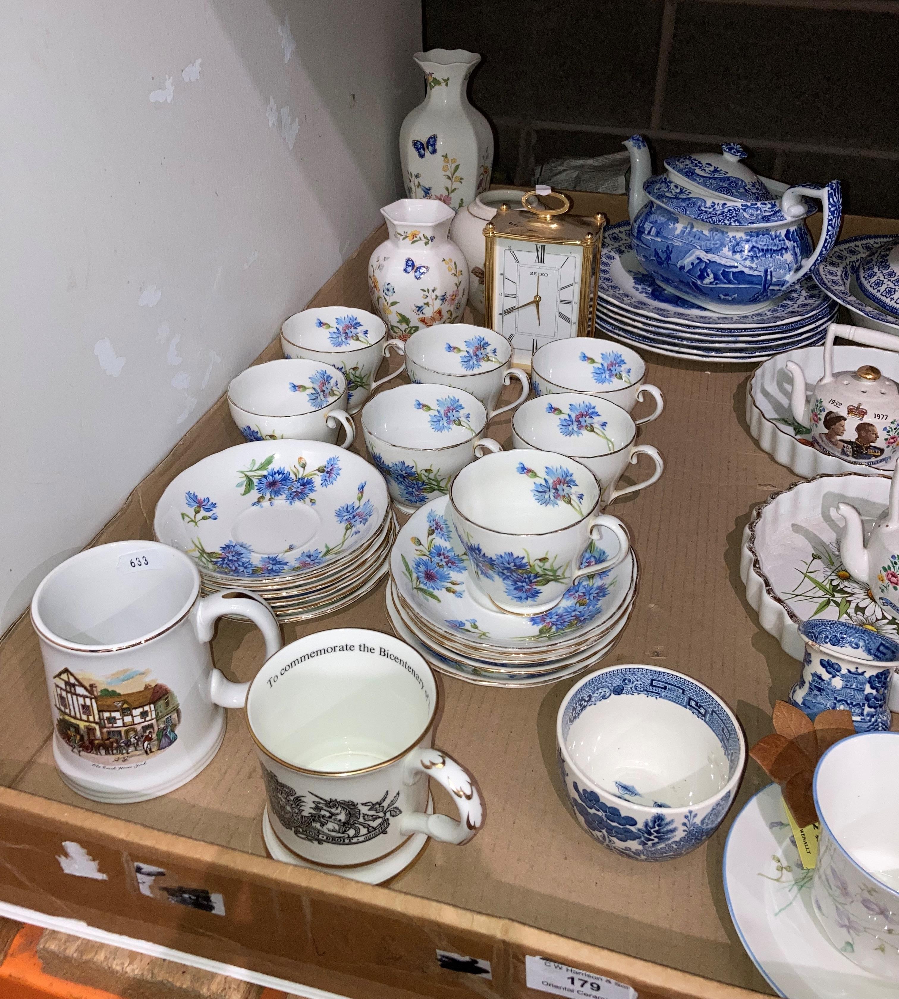Contents to tray - 18-piece part tea service by Adderley, assorted ceramics by Aynsley, Copeland, - Image 2 of 3