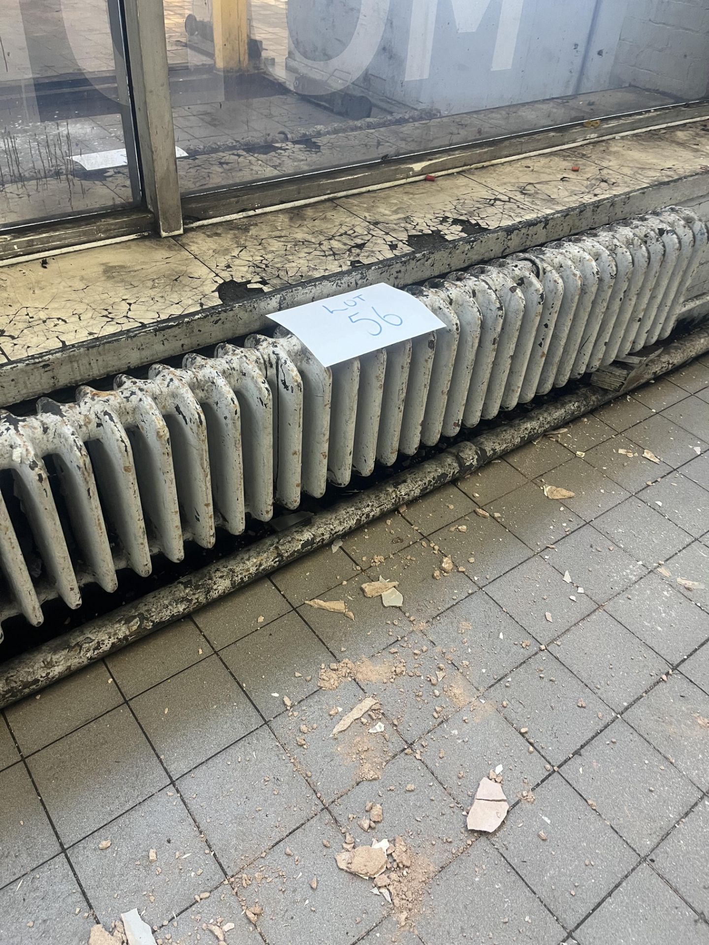 Architectural salvage: large industrial radiator (Please note the successful bidder will be