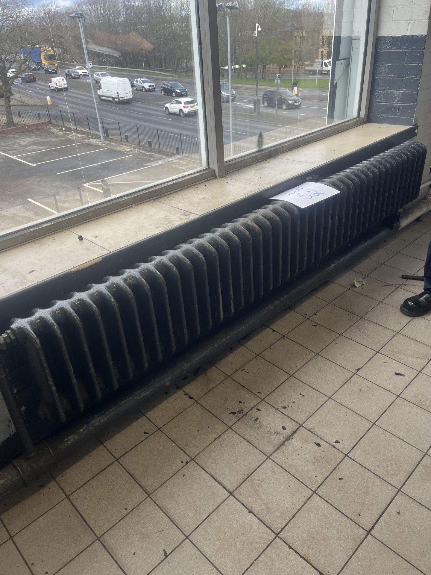 Architectural salvage: large industrial radiator (Please note the successful bidder will be