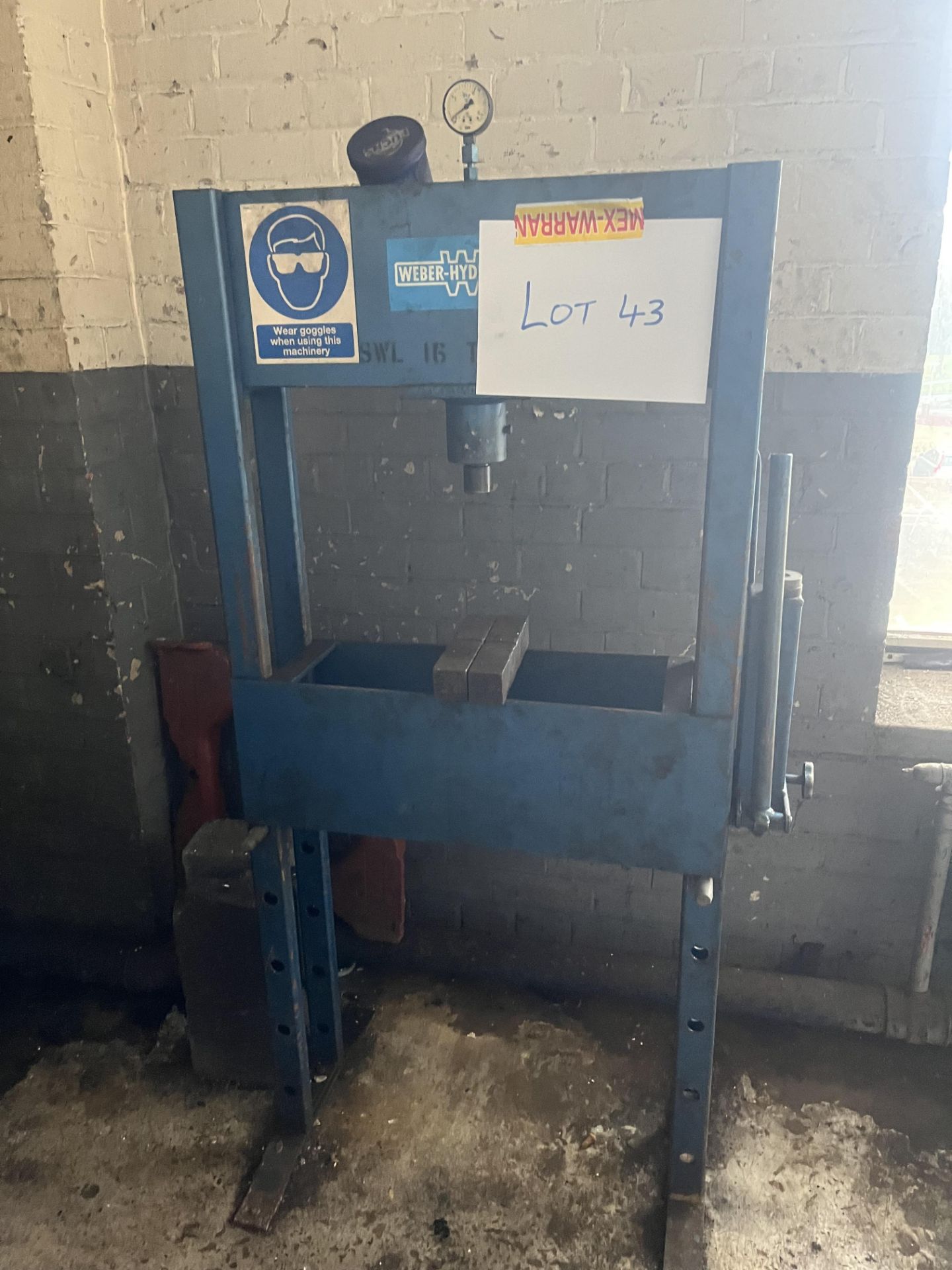 Weber hydraulic press,