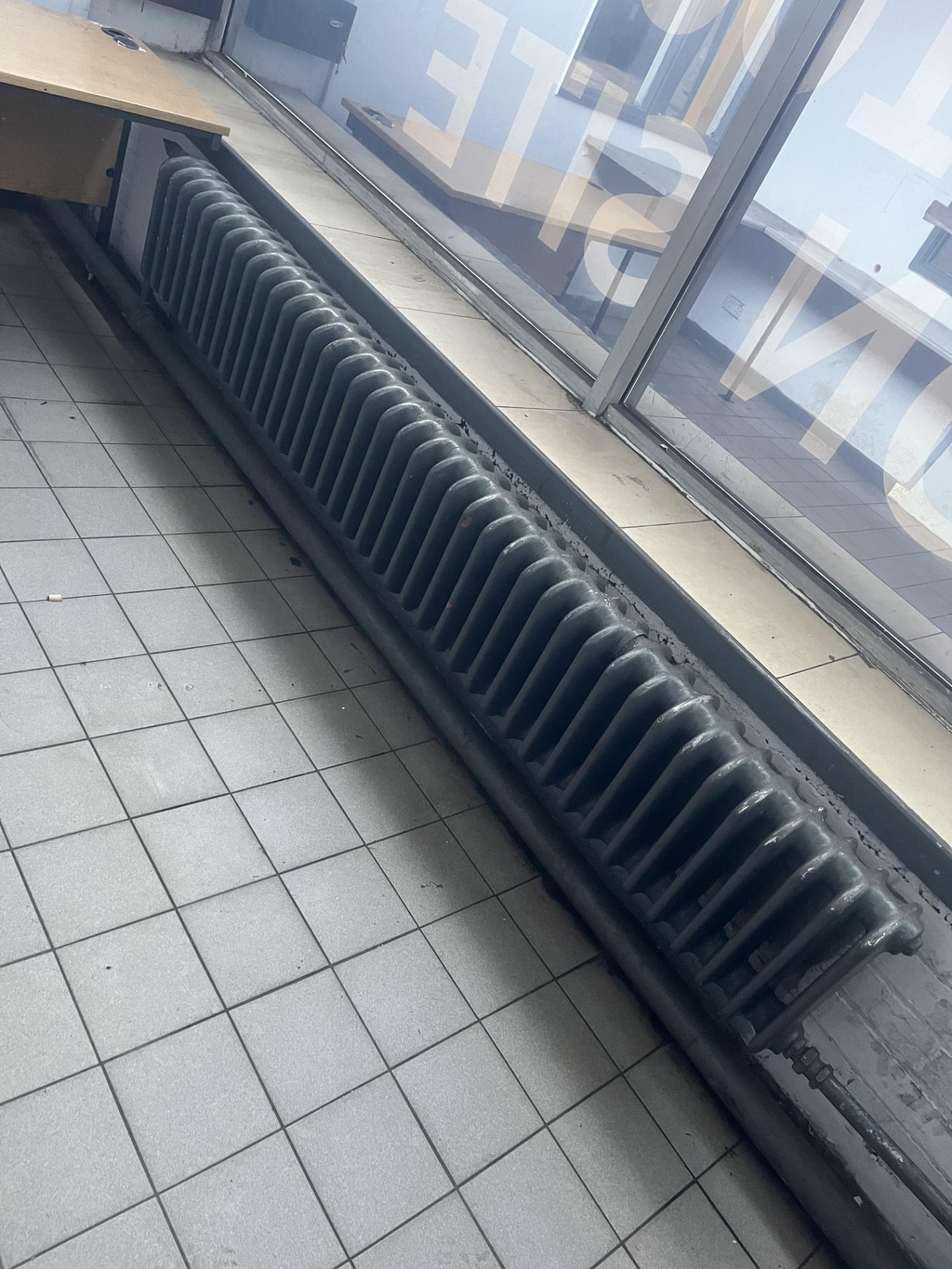 Architectural salvage: large industrial radiator (Please note the successful bidder will be