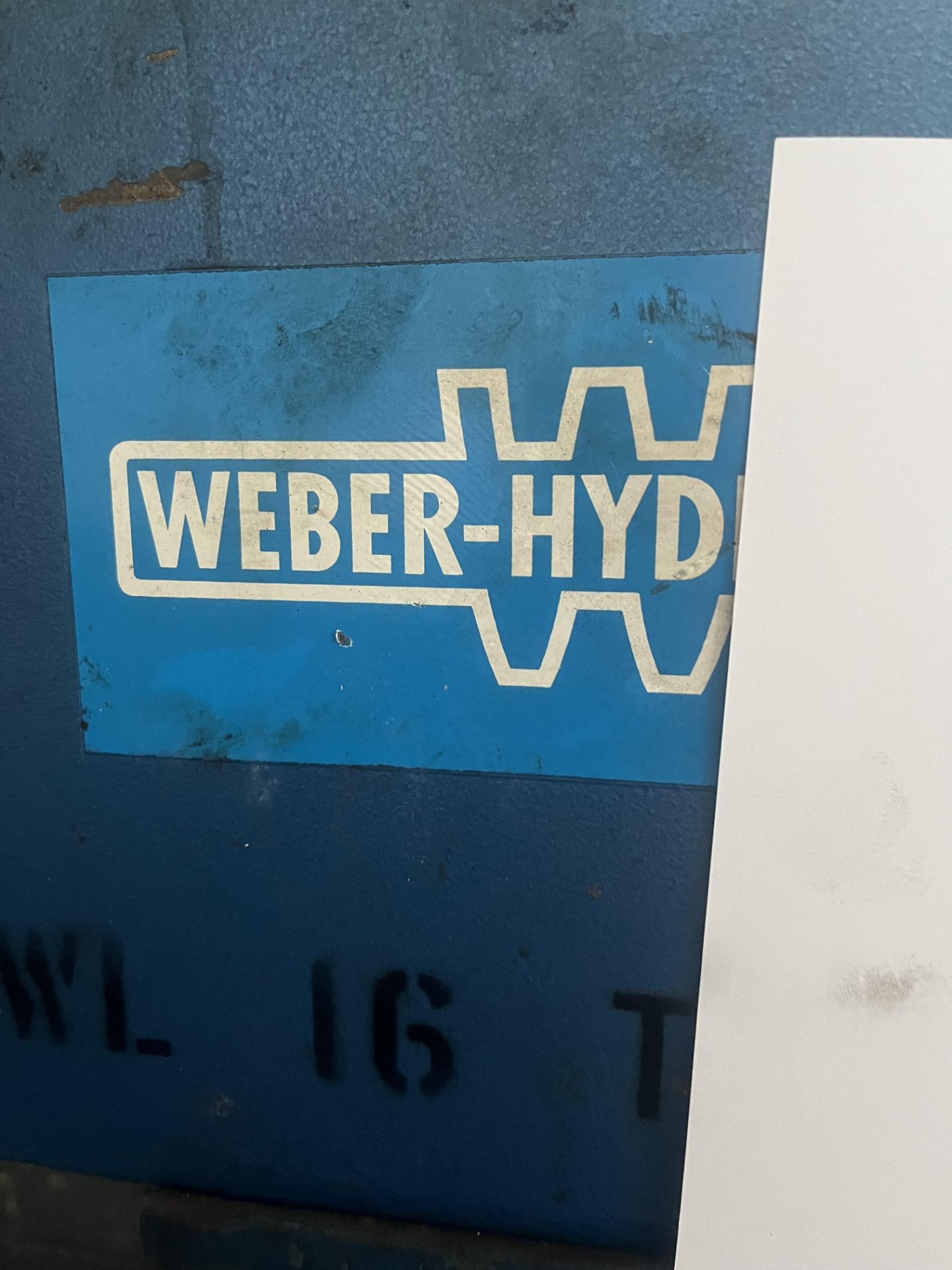 Weber hydraulic press, - Bild 3 aus 8