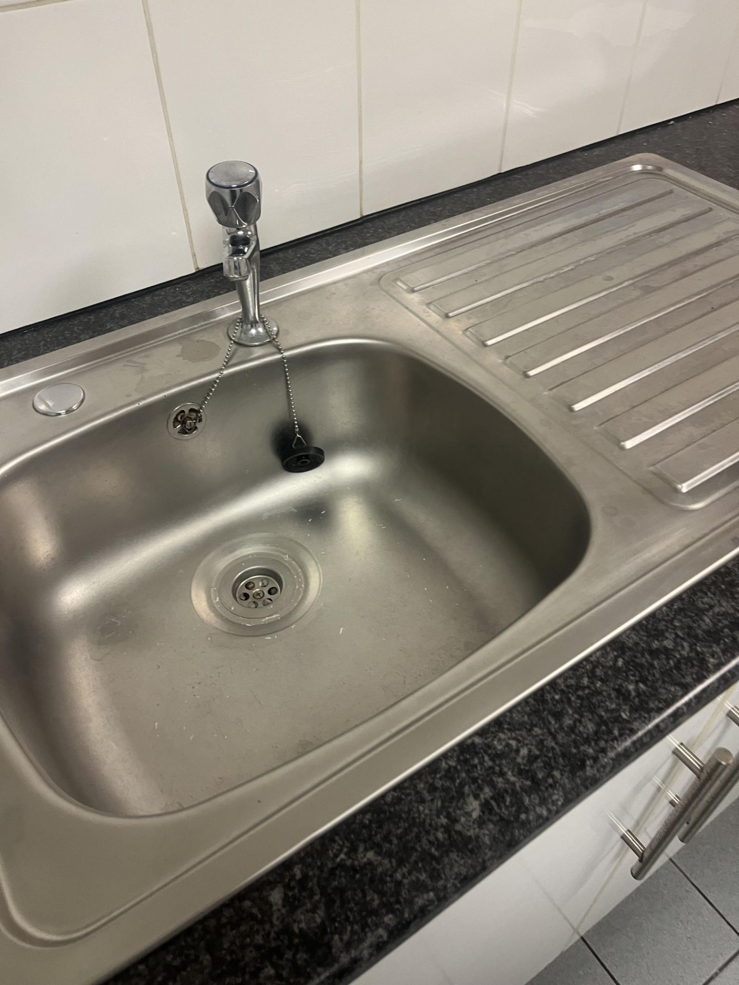 Contents to kitchen area to include cupboard, sink, worktop, etc. - Image 2 of 5