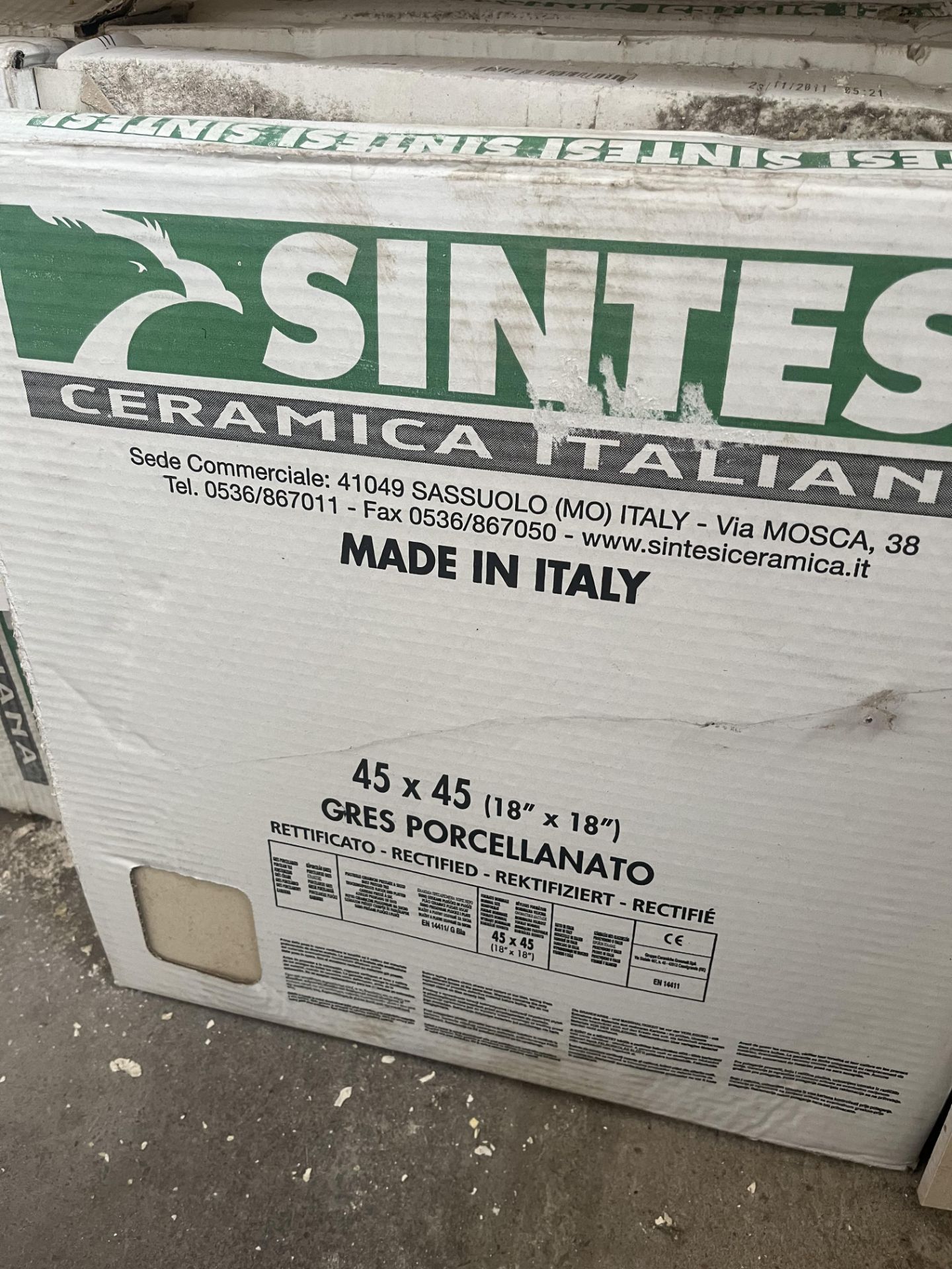 13 boxes of 18" x 18" (45cm x 45cm) Sintesi tiles (7 tiles per box), - Image 4 of 8