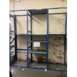 Section of large item metal racking