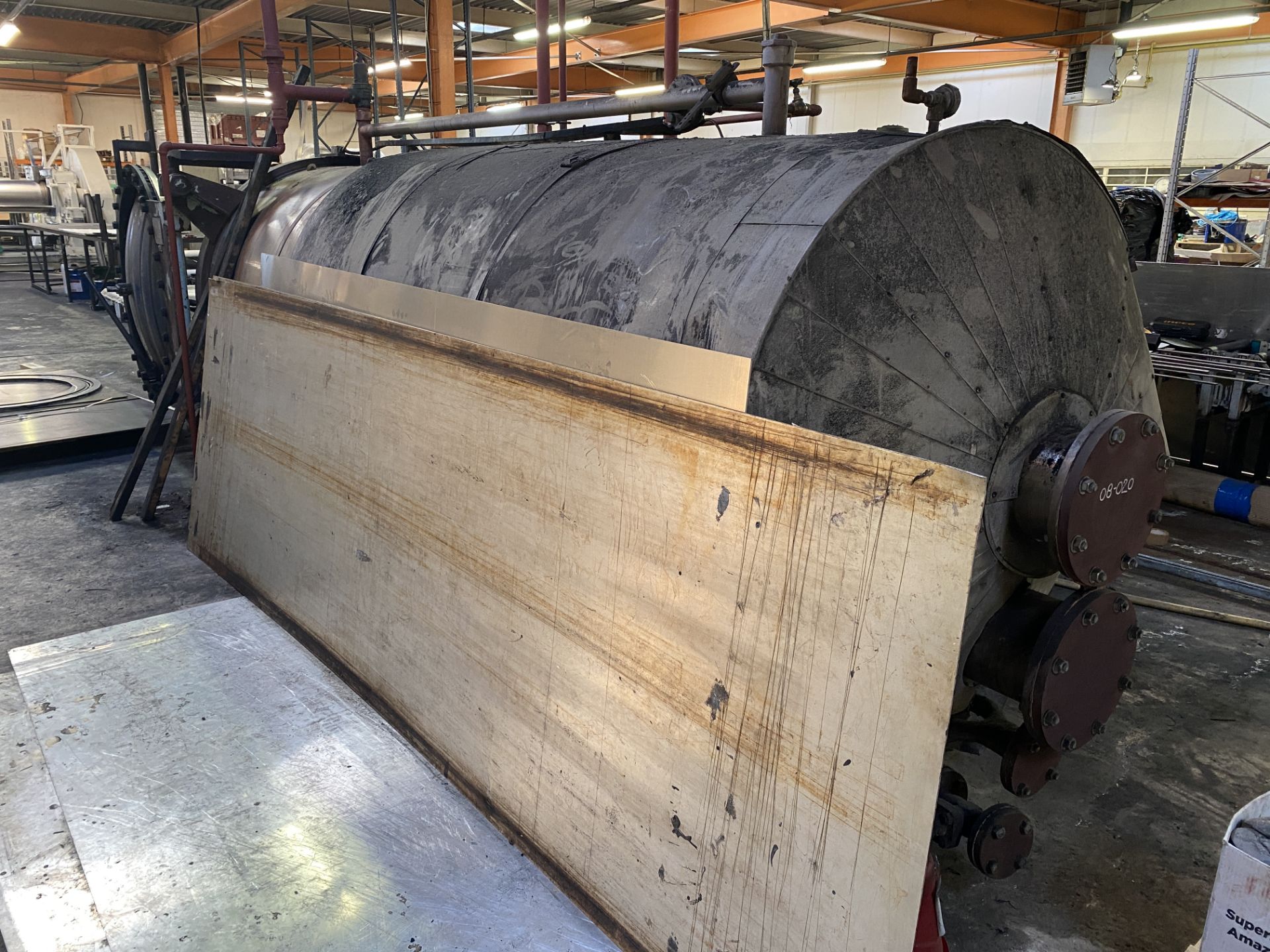 Samuel Pegg & Son Autoclave. Internal diameter 130cm, length approximately 440cm - Serial no. - Image 5 of 14