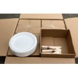 60 x Boxes of approximately 100 x Wooden Cutlery and Paper Plates (4 x outer boxes) (saleroom