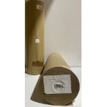 2 x rolls brown kraft paper 750mmx250mm MA14575 (saleroom location: G10)