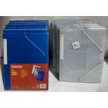 12 x packs of 6 Staples A4 elastic folder (saleroom location: G11)