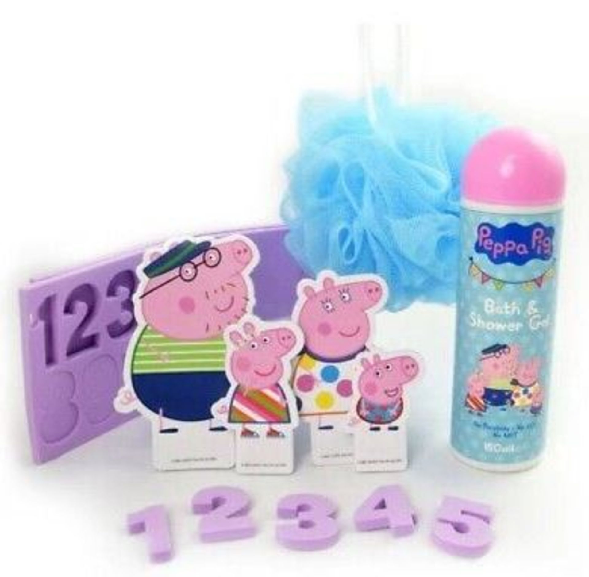 18 x Peppa Pig Campervan Bath Sets (with cut-out Peppa Pig characters, bath numbers, - Bild 3 aus 3