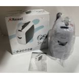 1 x new Rexel 2101942 UK style 5 sheet confetti cut pull out bin shreds credit card shredder