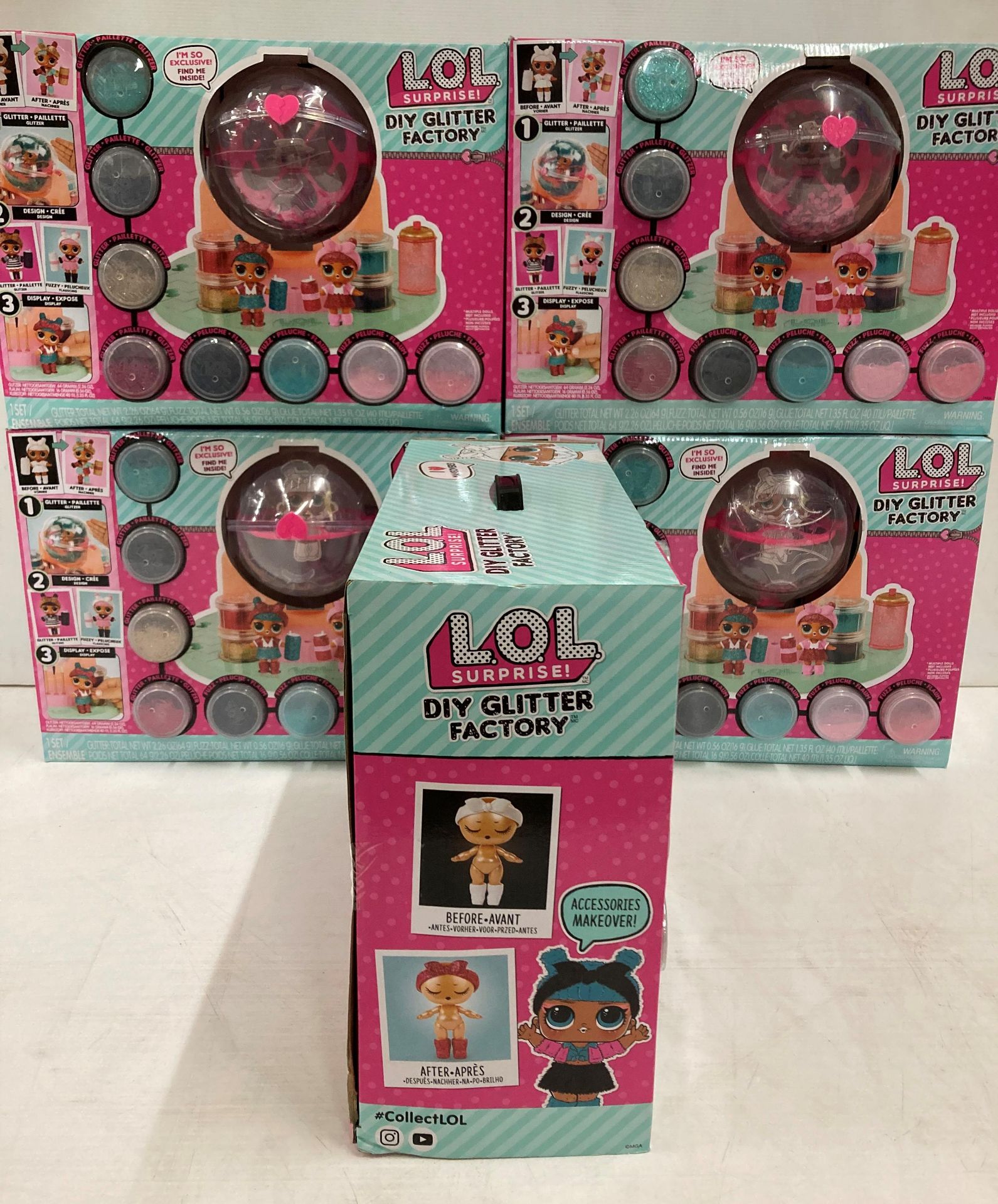 5 x LOL Surprise DIY Glitter Factory sets RRP £54. - Image 5 of 5