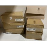 5 x boxes of 50 foolscap document wallets buff in colour (saleroom location: G12)