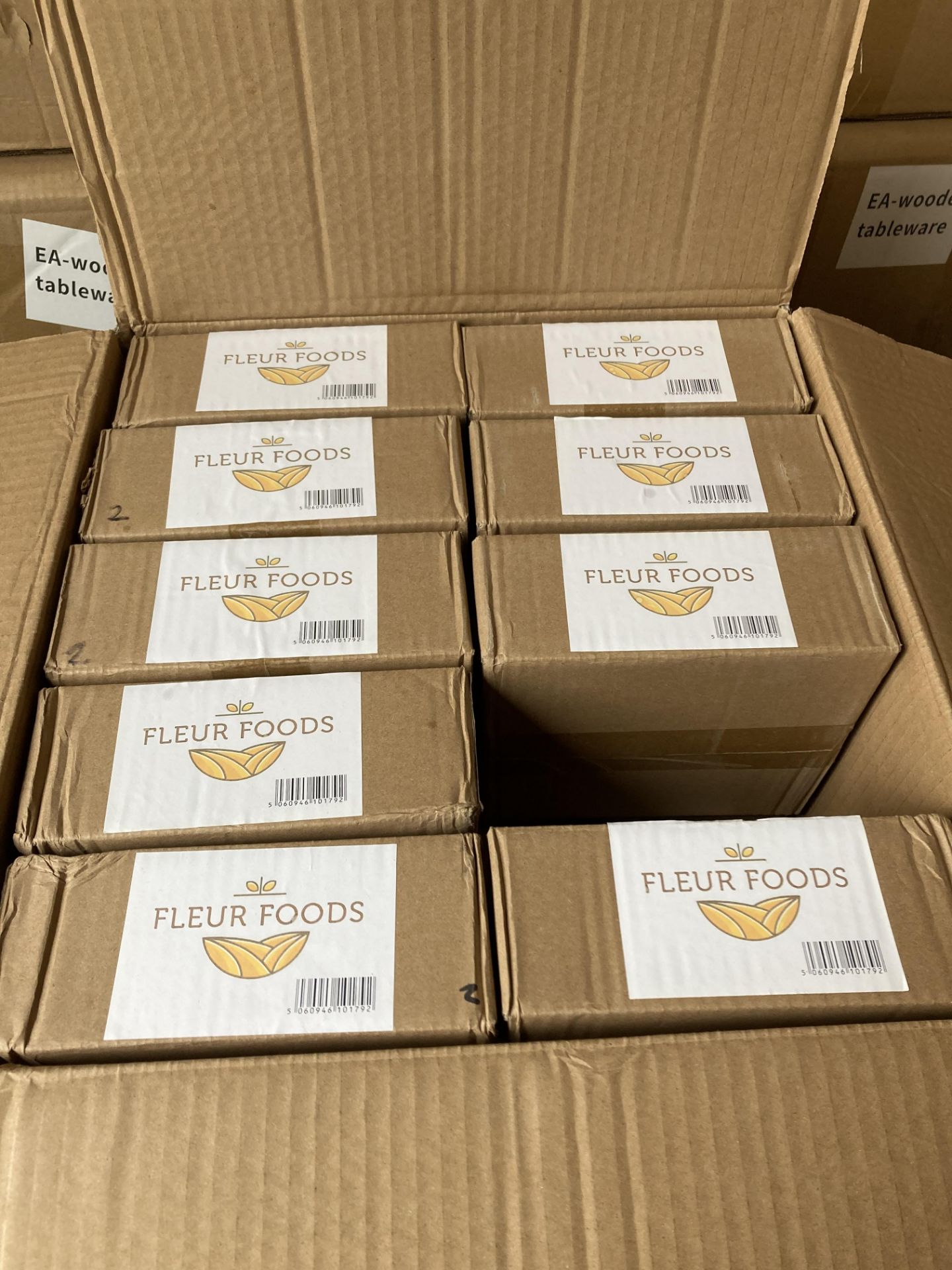 20 x Boxes of Fleur Foods Wooden Tableware - sets include 100 x knives, - Image 2 of 2