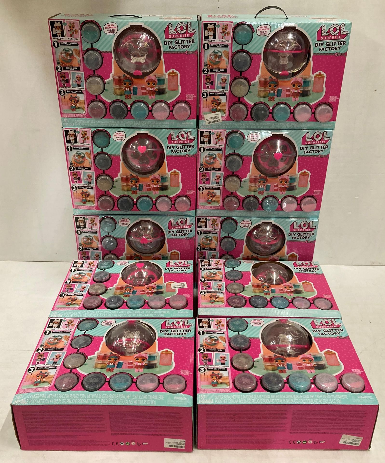 10 x LOL Surprise DIY Glitter Factory sets RRP £54.