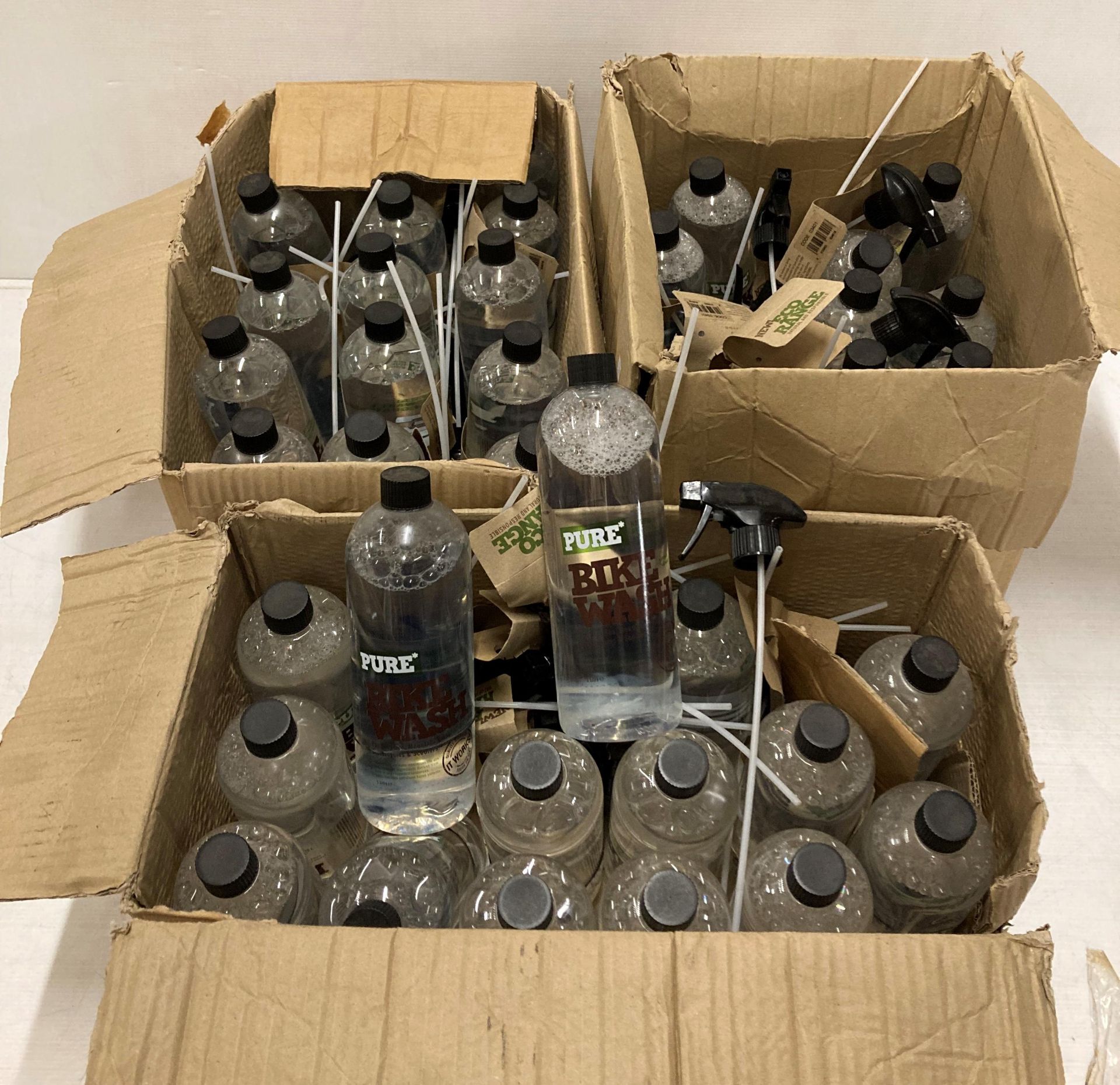 Contents to 3 x boxes - 41 x bottles of Pure Bike Wash (saleroom location: L06)
