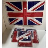 7 x packs of 12 large union jack flags with 2 brass eyelets (saleroom location: G12)