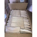 Contents to 2 x large boxes - Marked 'Wooden Cutlery and a large quantity of Wooden Knives' (box