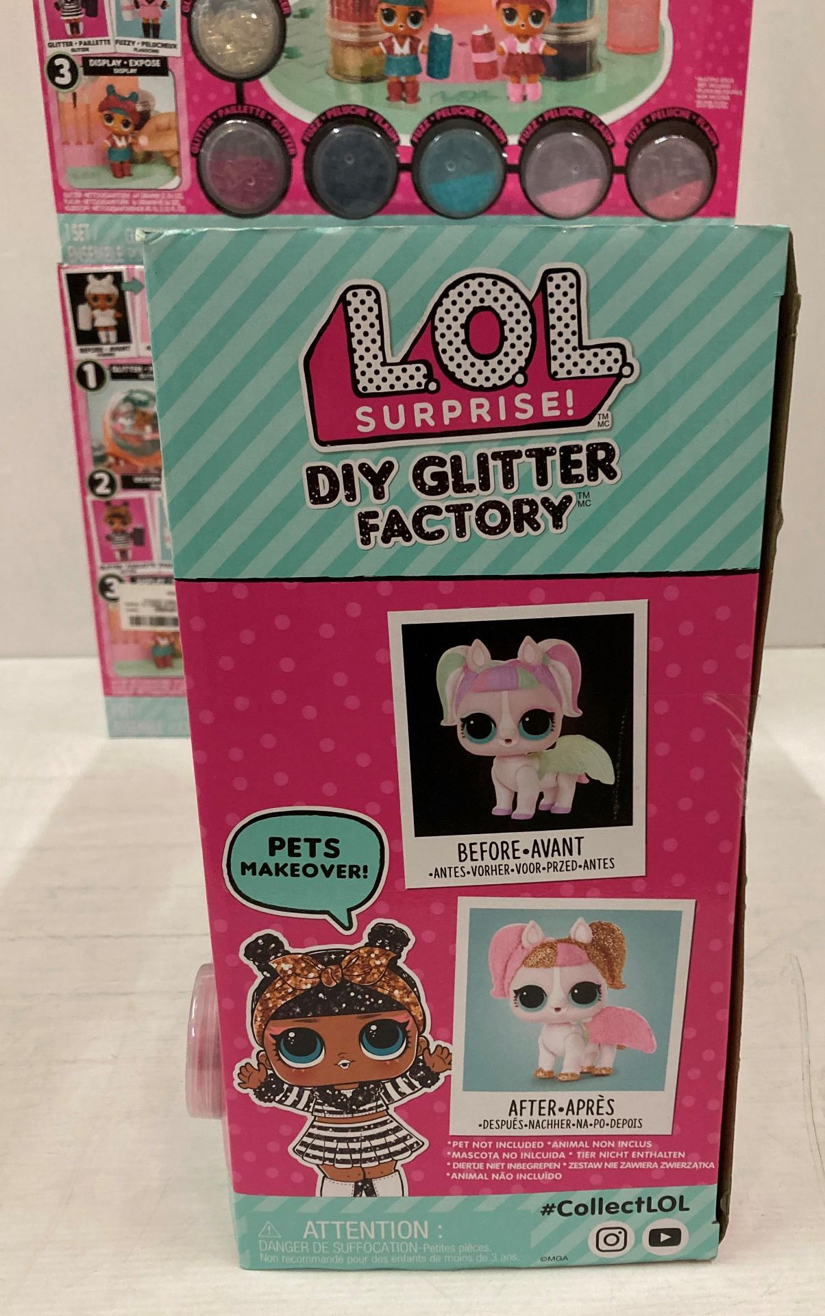 3 x LOL Surprise DIY Glitter Factory sets RRP £54. - Image 3 of 5