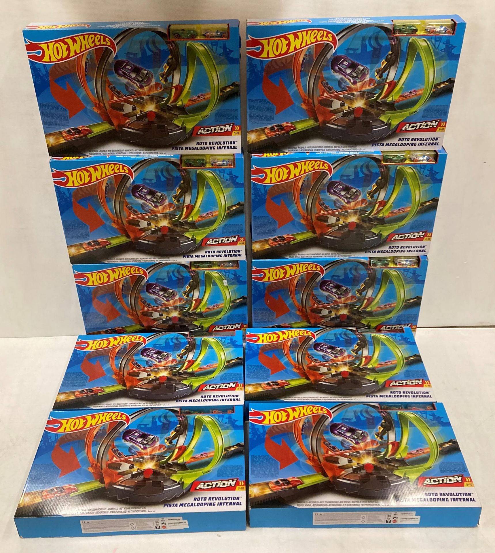 10 x Hot Wheels Roto Revolution Action Packs (saleroom location: Pallet H/J) Further