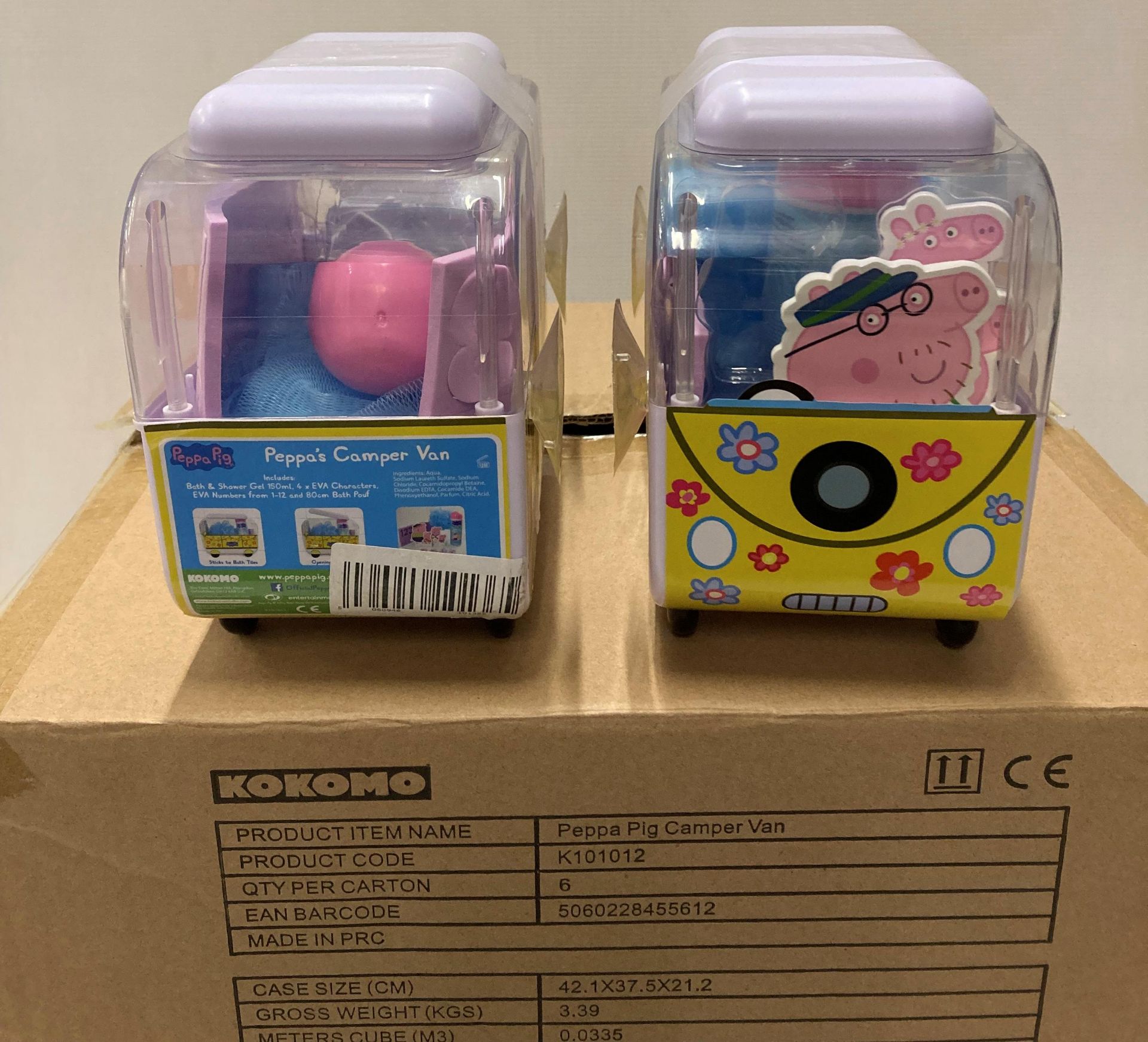 30 x Peppa Pig Campervan Bath Sets (with cut-out Peppa Pig characters, bath numbers, - Image 2 of 3