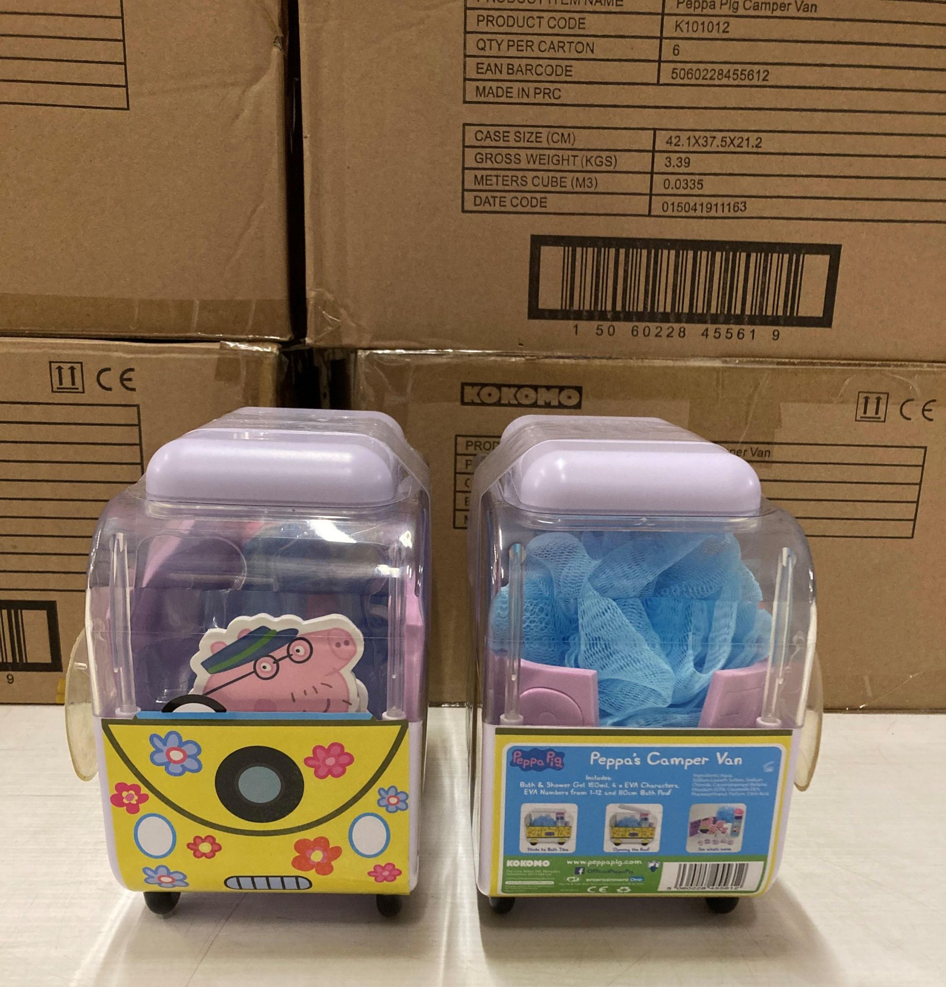 60 x Peppa Pig Campervan Bath Sets (with cut-out Peppa Pig characters, bath numbers, - Image 2 of 3