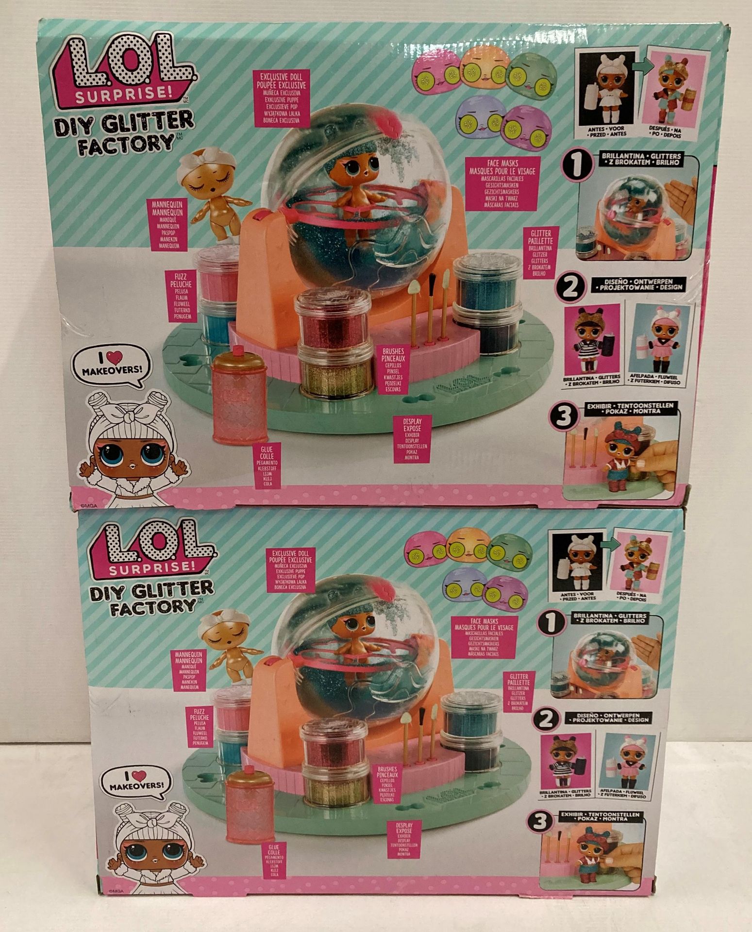 2 x LOL Surprise DIY Glitter Factory sets RRP £54. - Image 3 of 5