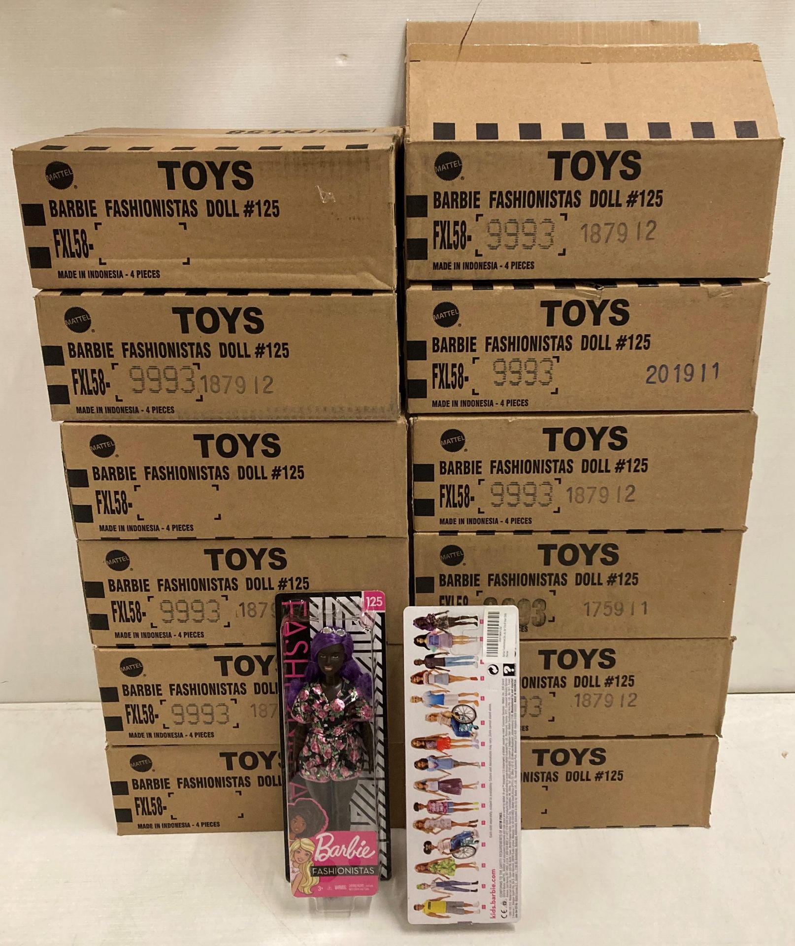 72 x Barbie Fashionistas Dolls (18 x outer boxes) (saleroom location: M07) Further