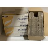 3 x boxes of 15 sleeves each with 176 per sheet C fold Lucart 1 ply paper hand towel (saleroom
