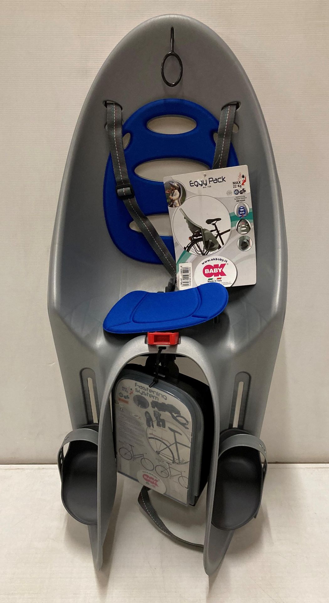OK Baby Eggy Pack deluxe child safety bicycle seat (saleroom location: L06)