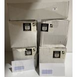 5 x boxes of 1000 white DL self seal envelopes with window (saleroom location: H05)