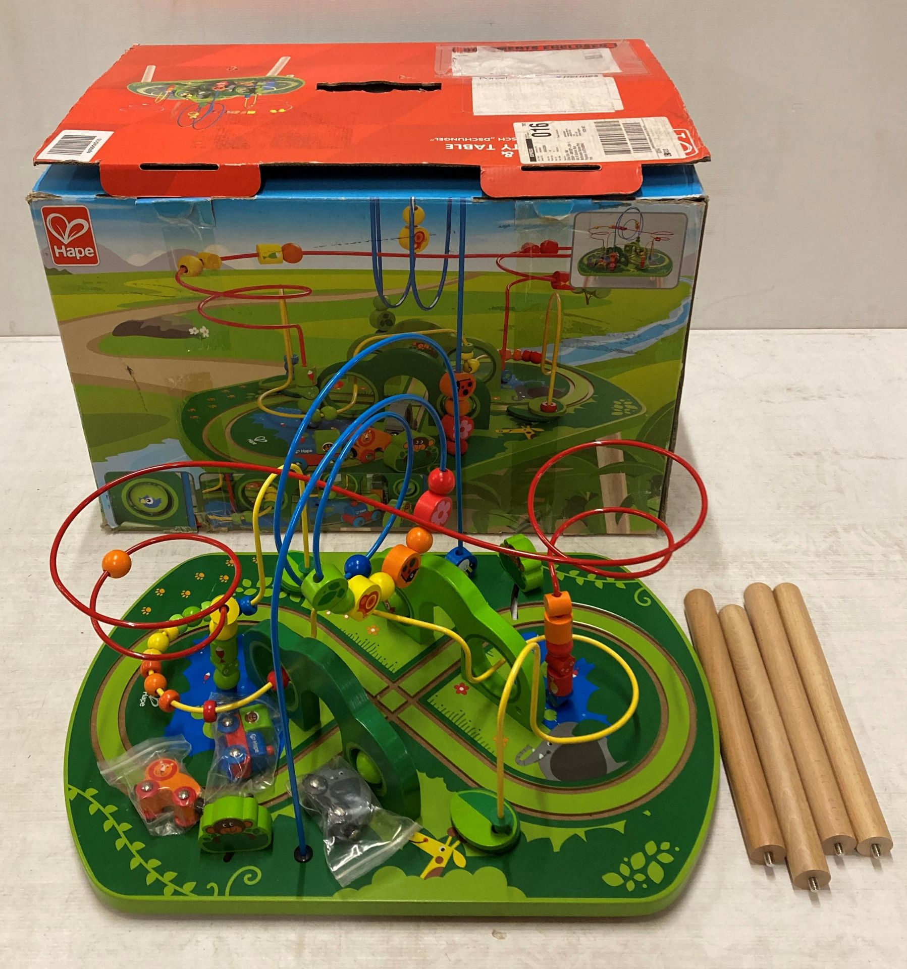 Hape Jungle Play & Train activity table set (boxed - sold as seen) (saleroom location: K05)