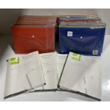 12 x packs of 5 Oxford urban A4 assorted colour snap wallets,