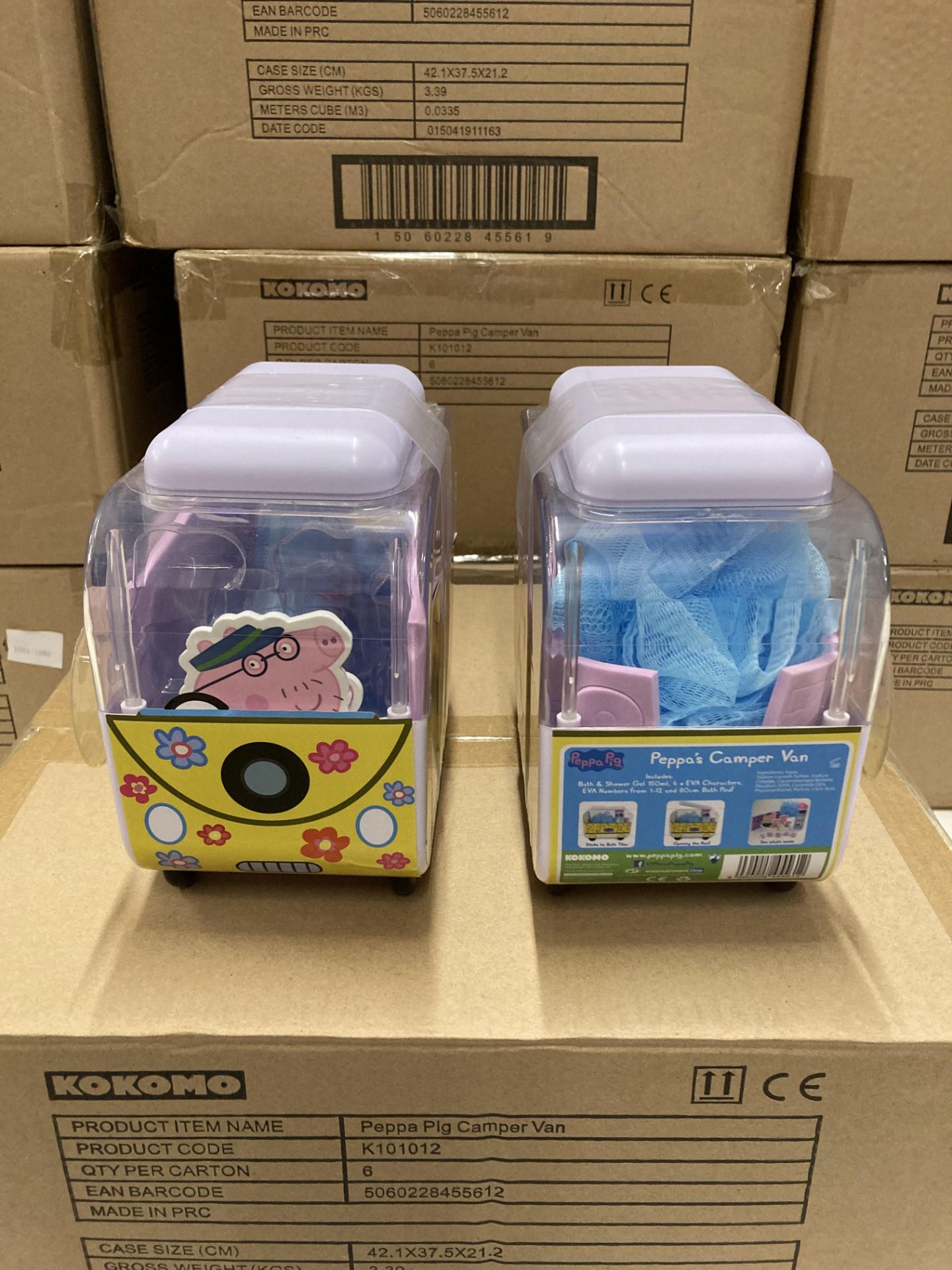 96 x Peppa Pig Campervan Bath Sets (with cut-out Peppa Pig characters, bath numbers, - Image 2 of 3