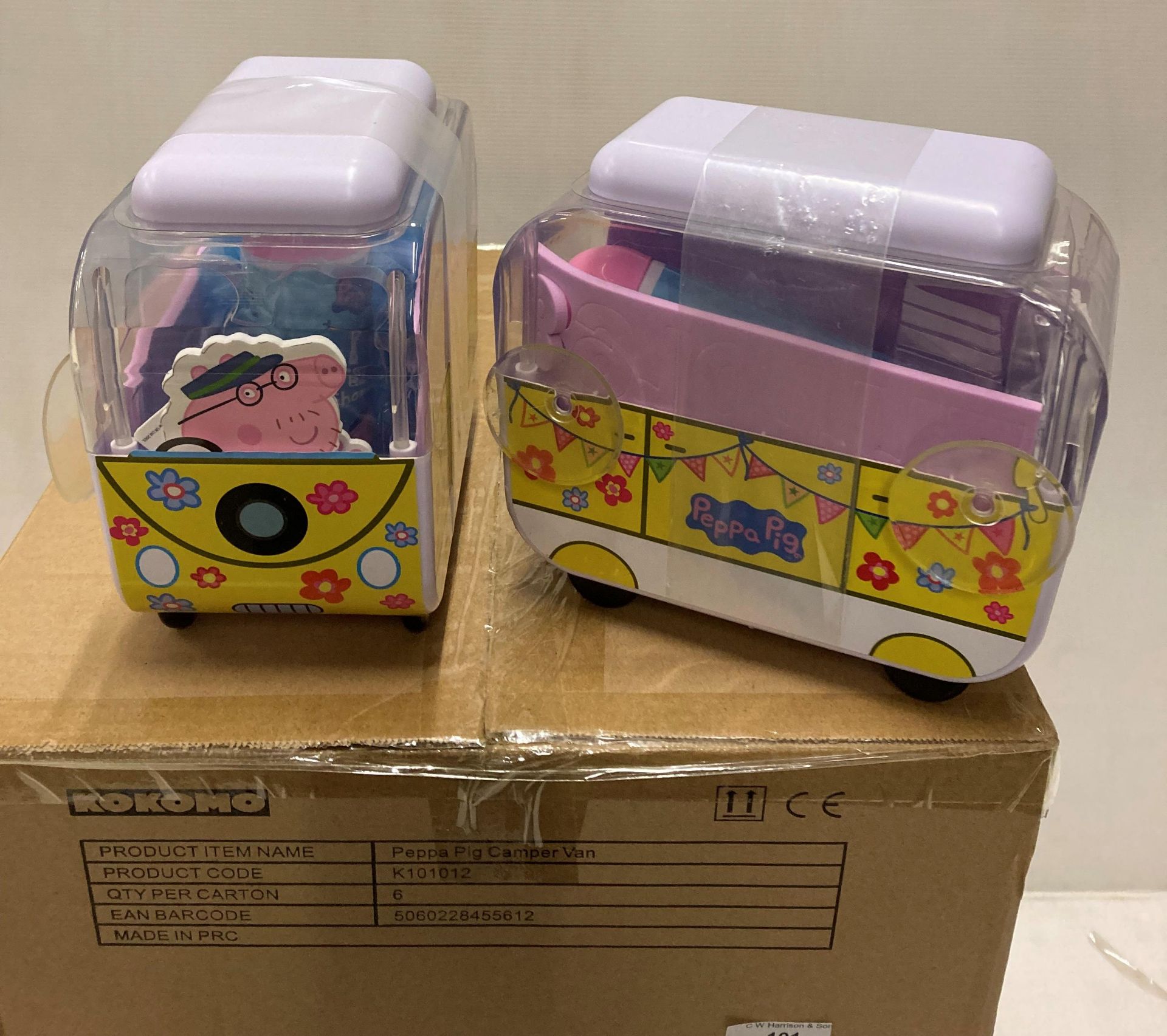 18 x Peppa Pig Campervan Bath Sets (with cut-out Peppa Pig characters, bath numbers, - Bild 2 aus 3