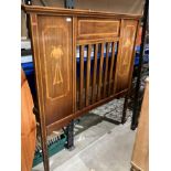 A mahogany Art Nouveau 4'6 bed headboard (saleroom location: S3 QC02)
